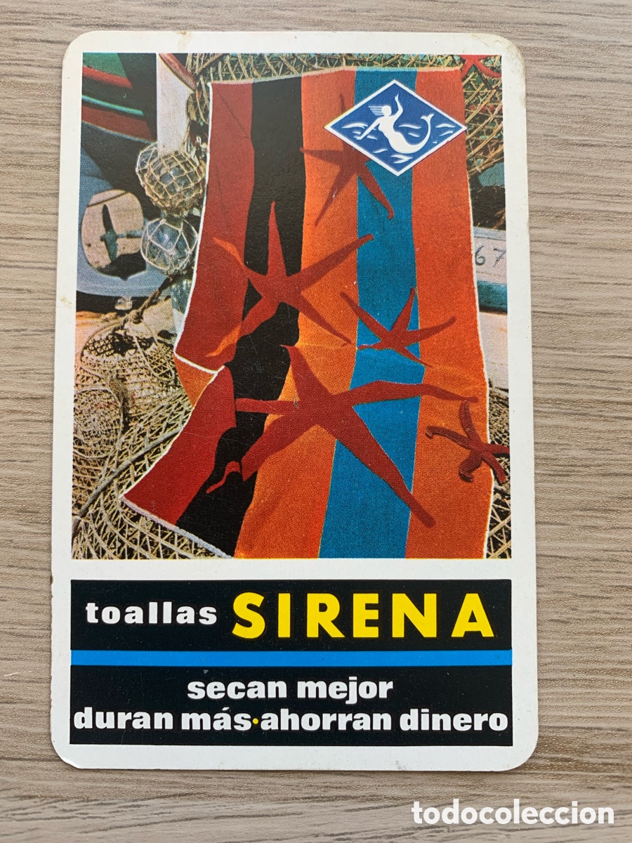 Colecionismo Calend&aacute;rios: &bull; Calendario Fournier 1966 Toallas SIRENA