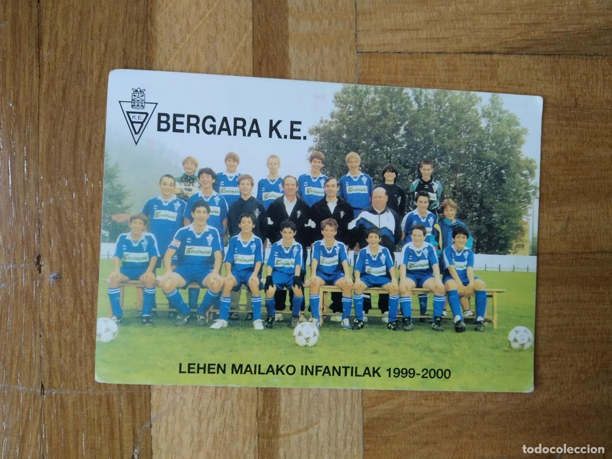 Colecionismo Calend&aacute;rios: CALENDARIO DE FUTBOL DE LA PLANTILLA DEL BERGARA K.E TEMPORADA 1999 2000 - A&Ntilde;O 2000 VER FOTOS
