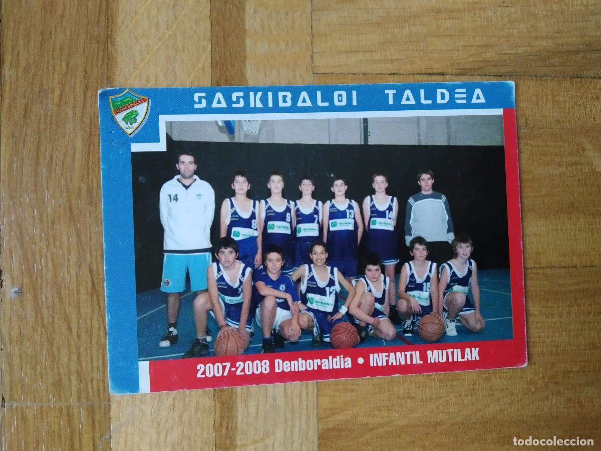 Colecionismo Calend&aacute;rios: CALENDARIO DE BALONCESTO PLANTILLA DEL SASKIBALOI TALDEA INFANTIL 2007 2008 A&Ntilde;O 2008 VER FOTOS