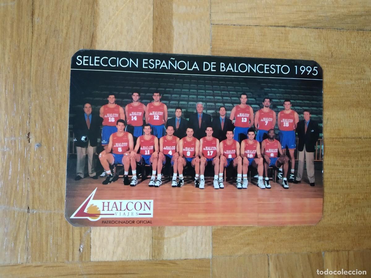Colecionismo Calend&aacute;rios: CALENDARIO DE BALONCESTO DE LA SELECCION ESPA&Ntilde;OLA DEL A&Ntilde;O 1995