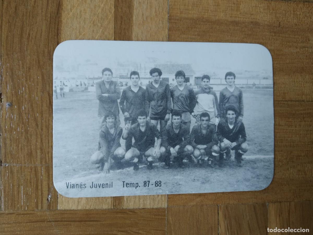 Collectables Calendars: CALENDARIO DE FUTBOL DE LA PLANTILLA DEL C.D VIANES JUVENIL TEMPORADA 87 88 A&Ntilde;O 1988