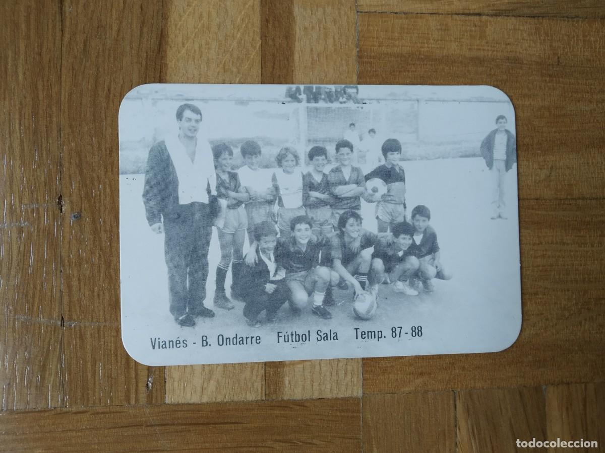 Collectables Calendars: CALENDARIO DE FUTBOL DE LA PLANTILLA DEL C.D VIANES B. ONDARRE FUTBOL SALA TEMPORADA 87 88 A&Ntilde;O 1988