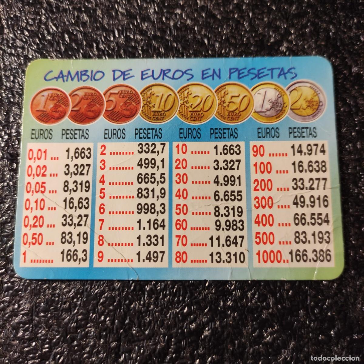 Coleccionismo Calendarios: CALENDARIO EUROS . CONVERSOR DE PESETAS A EUROS 2002 ** PUBL. DE SEVILLA ** T3