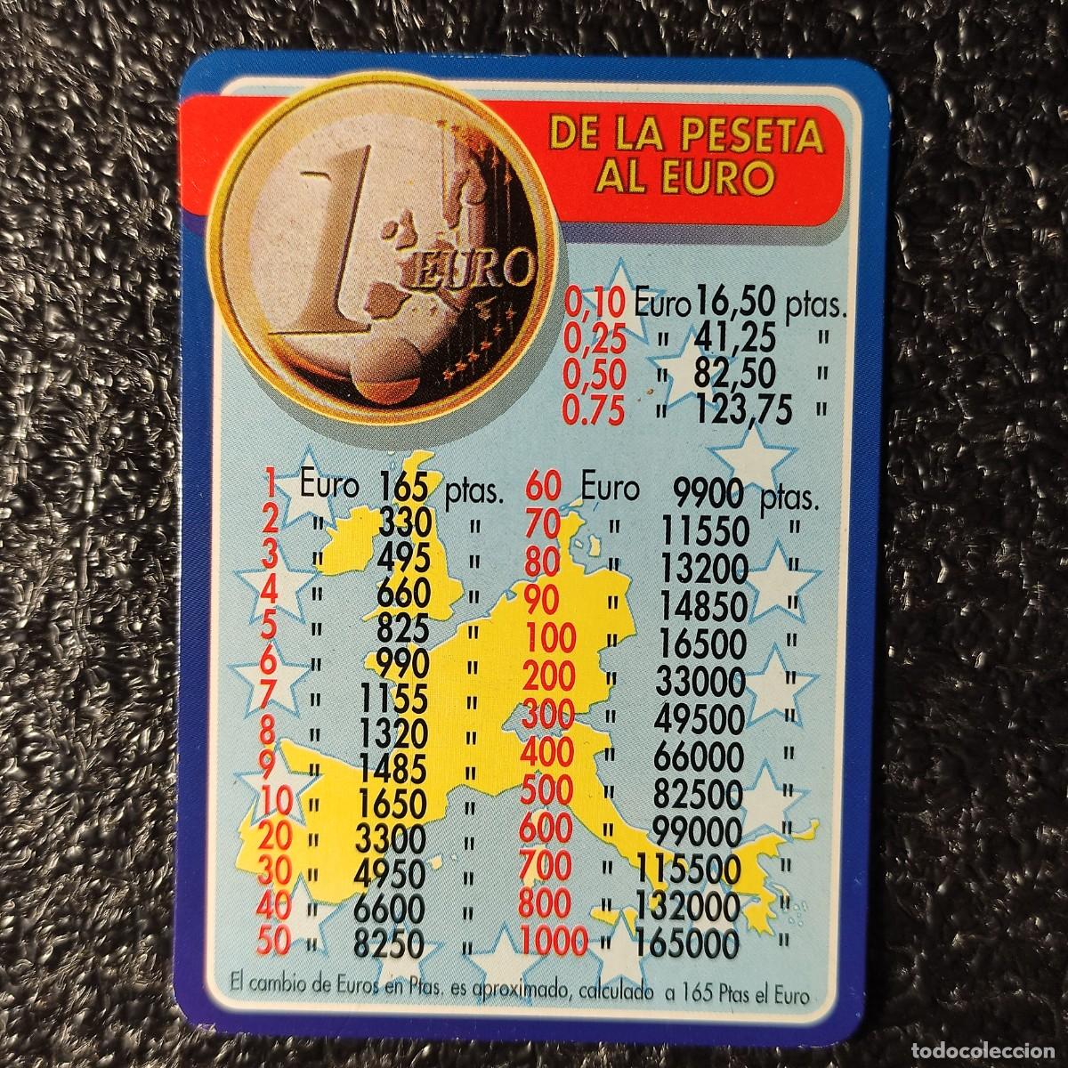 Coleccionismo Calendarios: CALENDARIO EUROS . CONVERSOR DE PESETAS A EUROS 1999 ** LE&Ntilde;AS BELLOTA ** T3