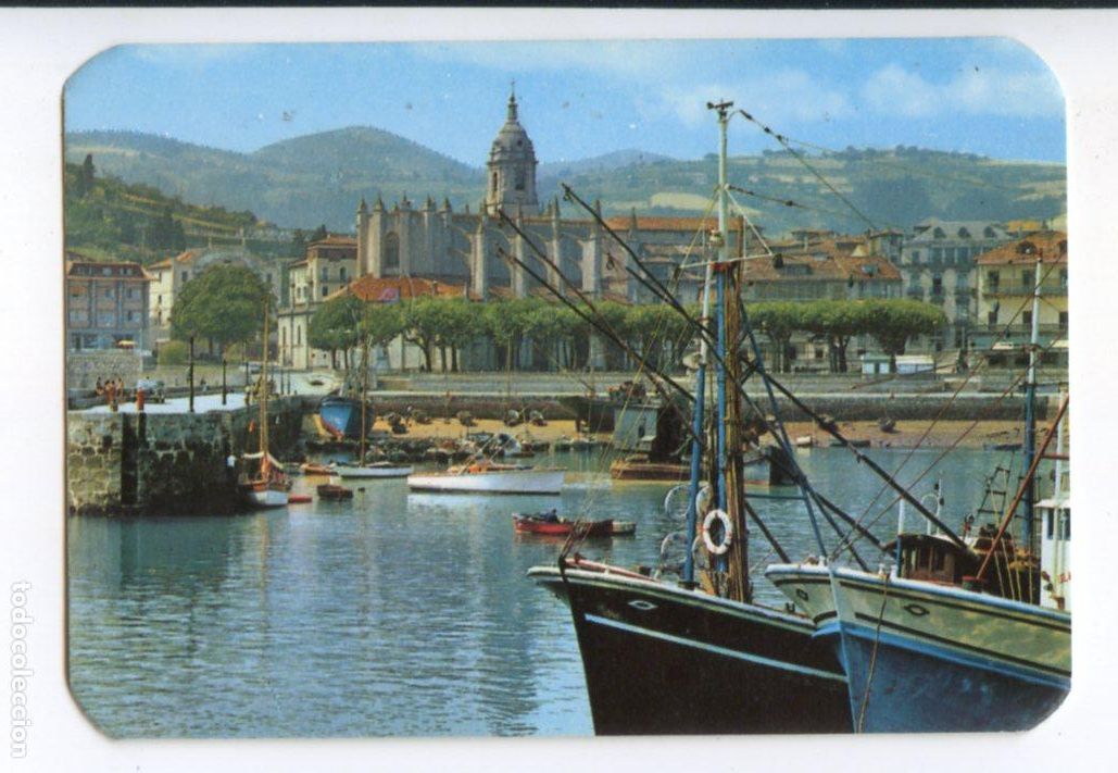 Collezionismo Calendari: Lekeitio, Vizcaya, calendario de 1983 sin publicidad con vista del puerto