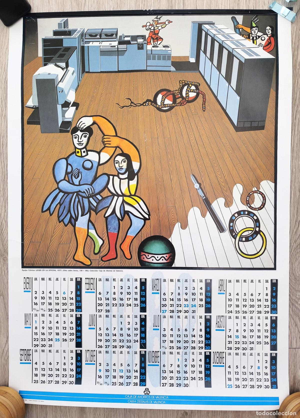 Coleccionismo Calendarios: RW CALENDARIO EQUIPO CRONICA LEGER EN LA OFICINA COLECCION CAJA DE AHORROS VALENCIA CD38