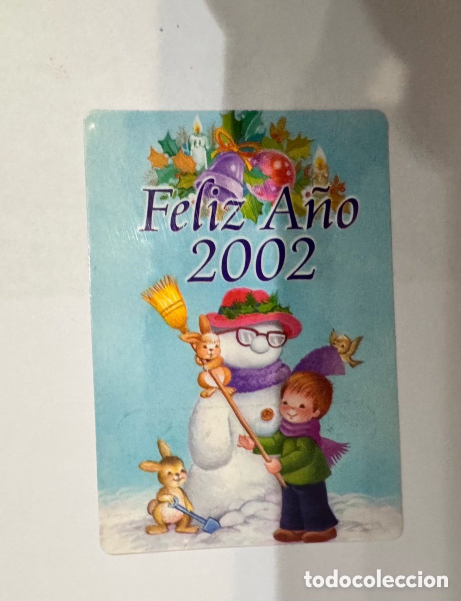 Coleccionismo Calendarios: Calendario publicitario, navidad, feliz a&ntilde;o 2002