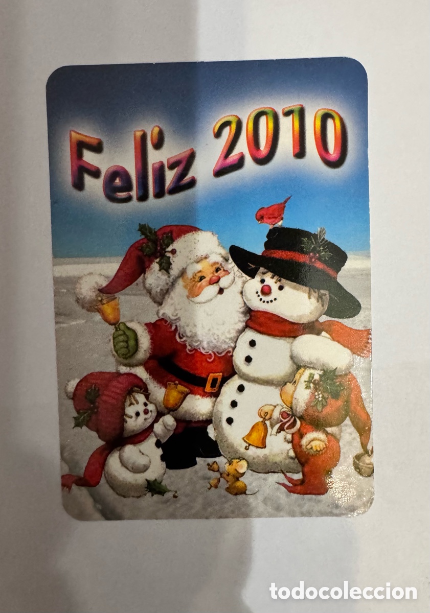 Coleccionismo Calendarios: Calendario de bolsillo publicitario Feliz a&ntilde;o 2010