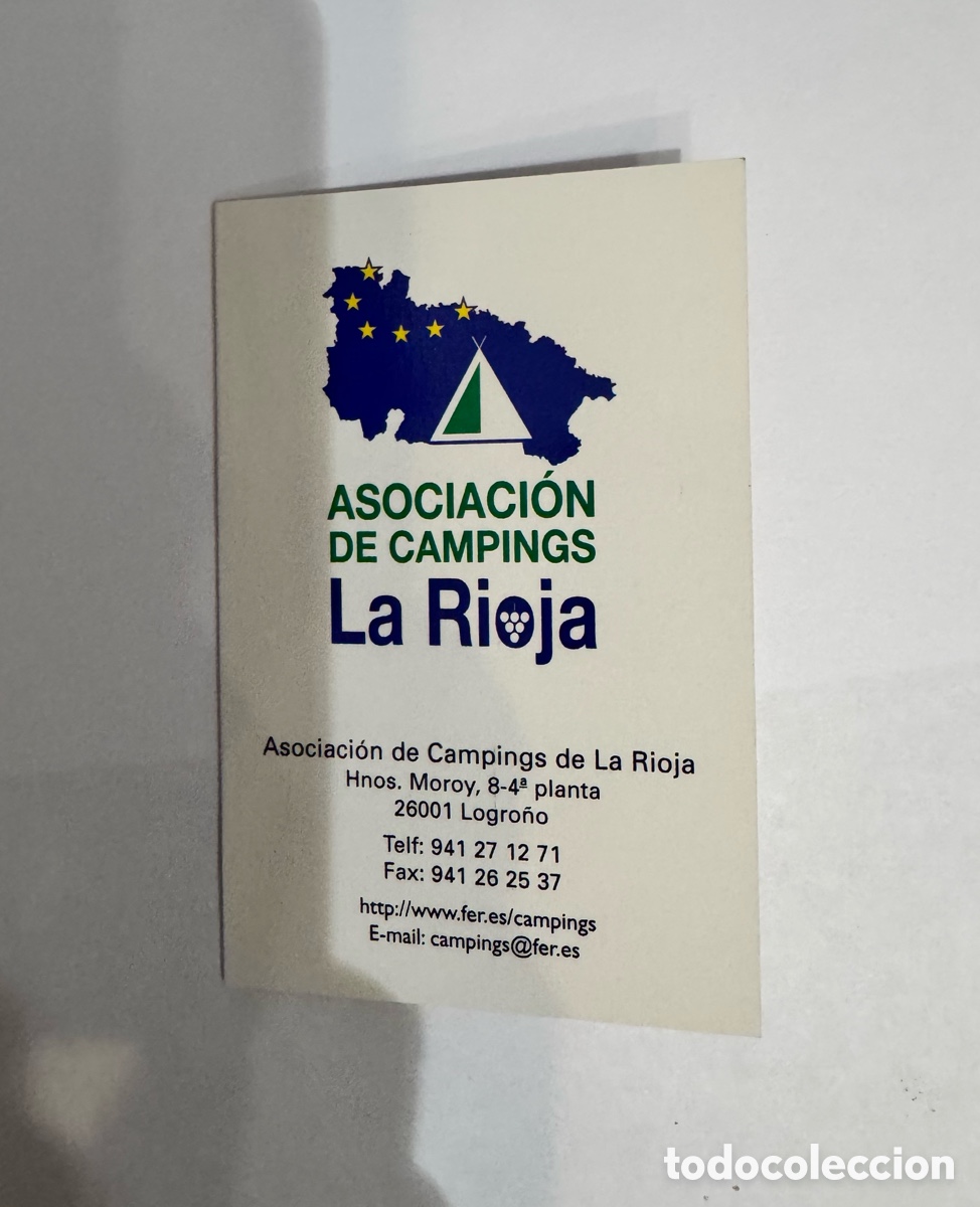 Coleccionismo Calendarios: Calendario asociaci&oacute;n de camping la rioja a&ntilde;os 2001 2002