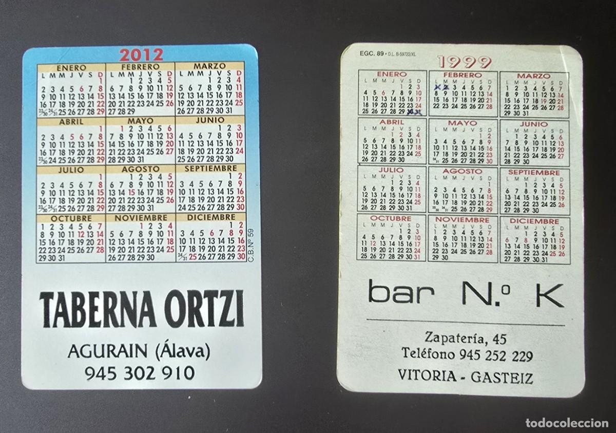 Coleccionismo calendarios: 2 CALENDARIOS DE BOLSILLO - PERROS - Foto 2