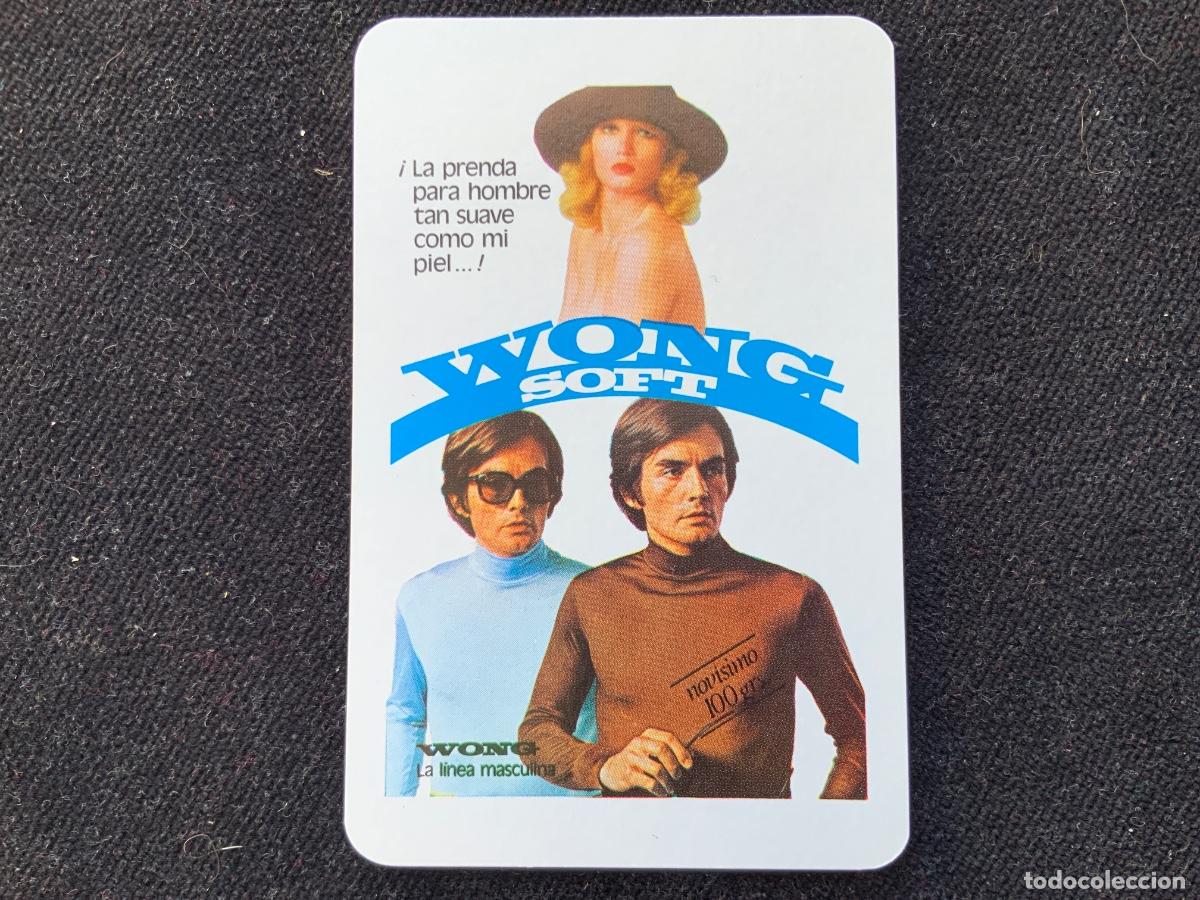 Coleccionismo Calendarios: Calendario de bolsillo heraclio fournier, prendas para hombre wong, soft, linea masculina, 1975.