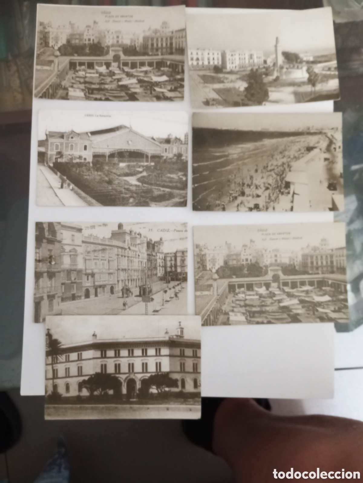 Coleccionismo Calendarios: 7 calendario de bolsillo fotograf&iacute;as antiguas de Cadiz.del a&ntilde;o 2001