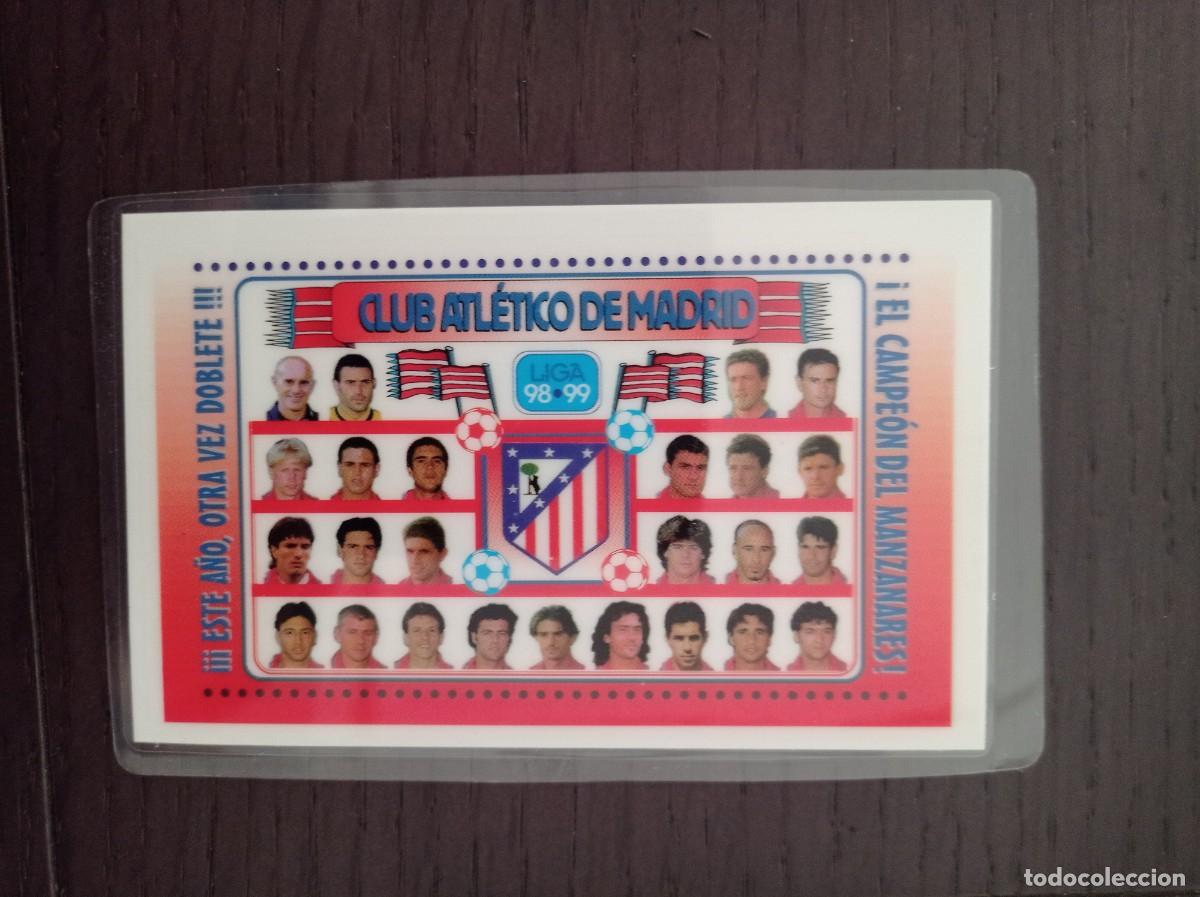Colecionismo Calend&aacute;rios: CALENDARIO F&Uacute;TBOL. ATL&Eacute;TICO DE MADRID. A&Ntilde;O 1999