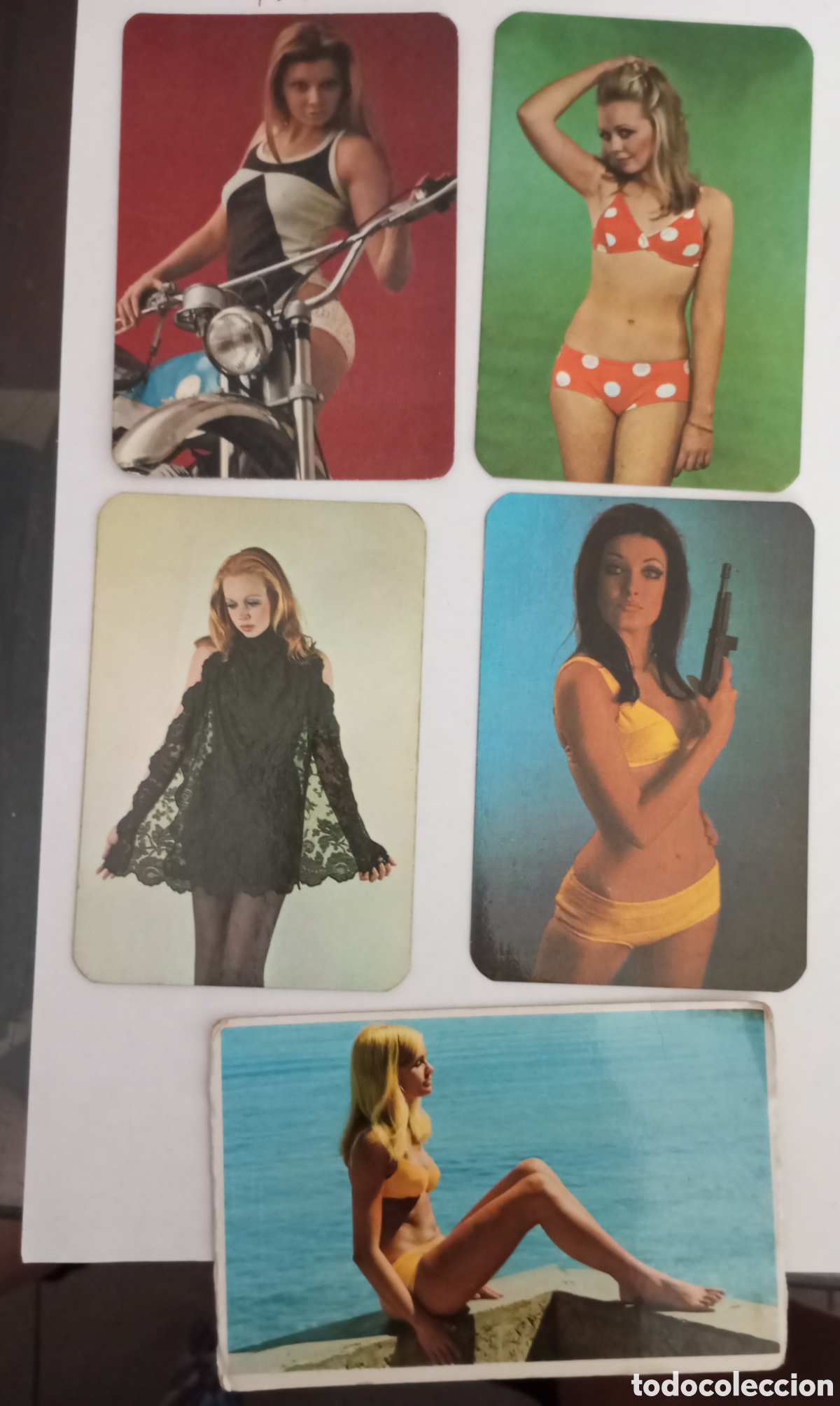 Coleccionismo Calendarios: 5 calendarios de chicas a&ntilde;o 1971