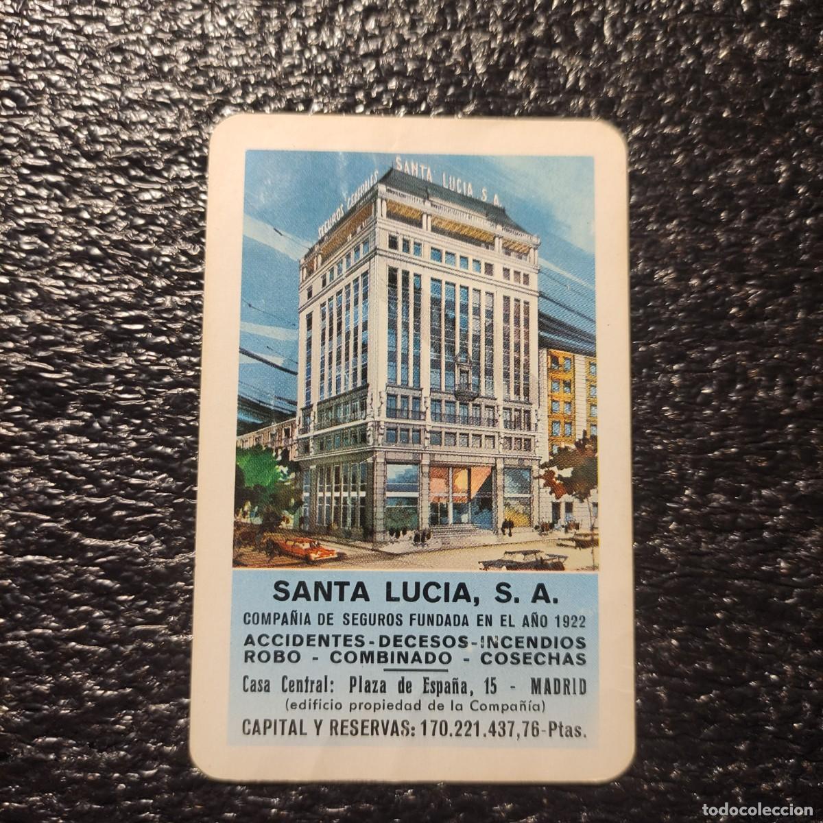 Coleccionismo Calendarios: CALENDARIO FOURNIER .SEGUROS SANTA LUCIA 1968