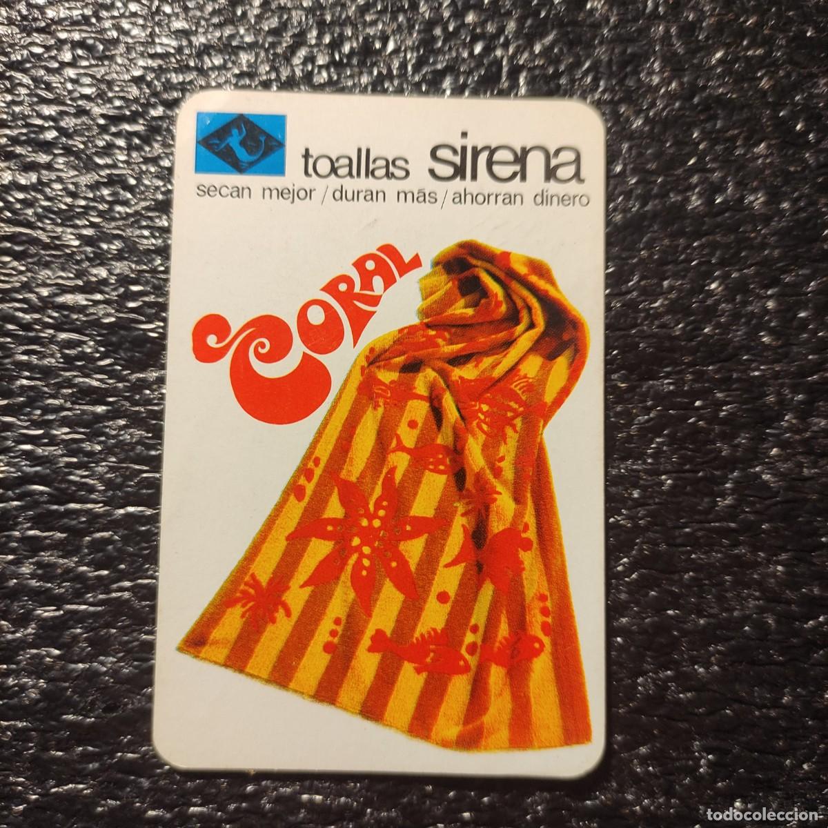 Coleccionismo Calendarios: CALENDARIO DE FOURNIER TOALLAS SIRENA CORAL A&Ntilde;O 1969