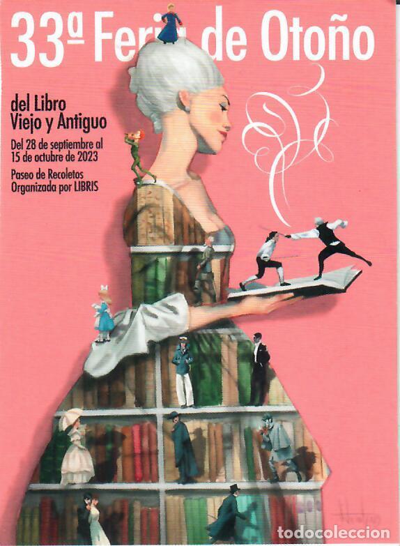 Coleccionismo Calendarios: CALENDARIO DE PUBLICIDAD - A&Ntilde;O 2024 - FERIA DE OTO&Ntilde;O DEL LIBRO VIEJO Y ANTIGUO