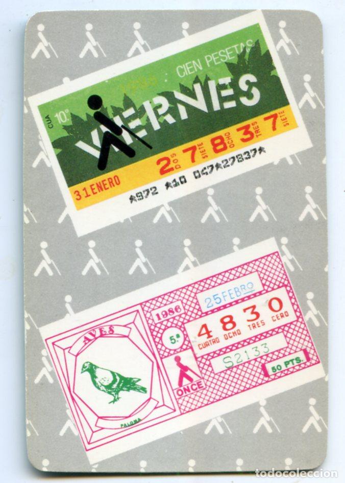 Collectionnisme Calendriers: Calendario 1986 ONCE