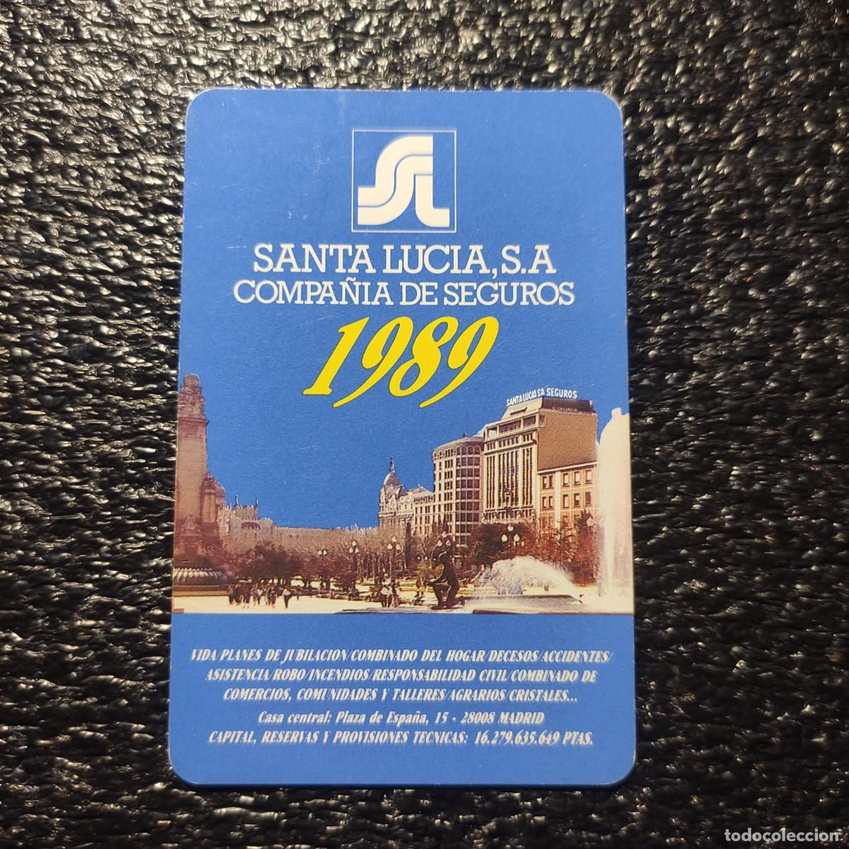 Coleccionismo Calendarios: CALENDARIO FOURNIER . SEGUROS SANTA LUCIA 1989