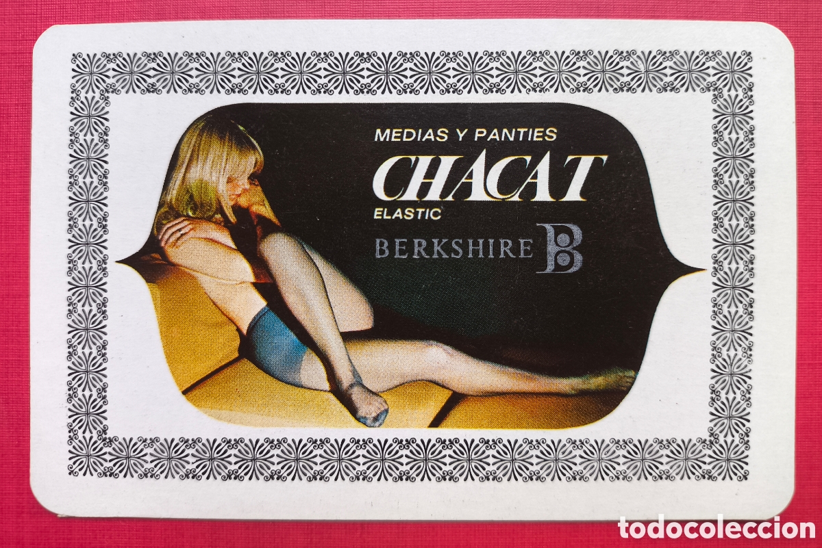 Coleccionismo Calendarios: FOURNIER CALENDARIO PUBLICIDAD BERKSHIRE MEDIAS Y PANTIES CHACAT 1970