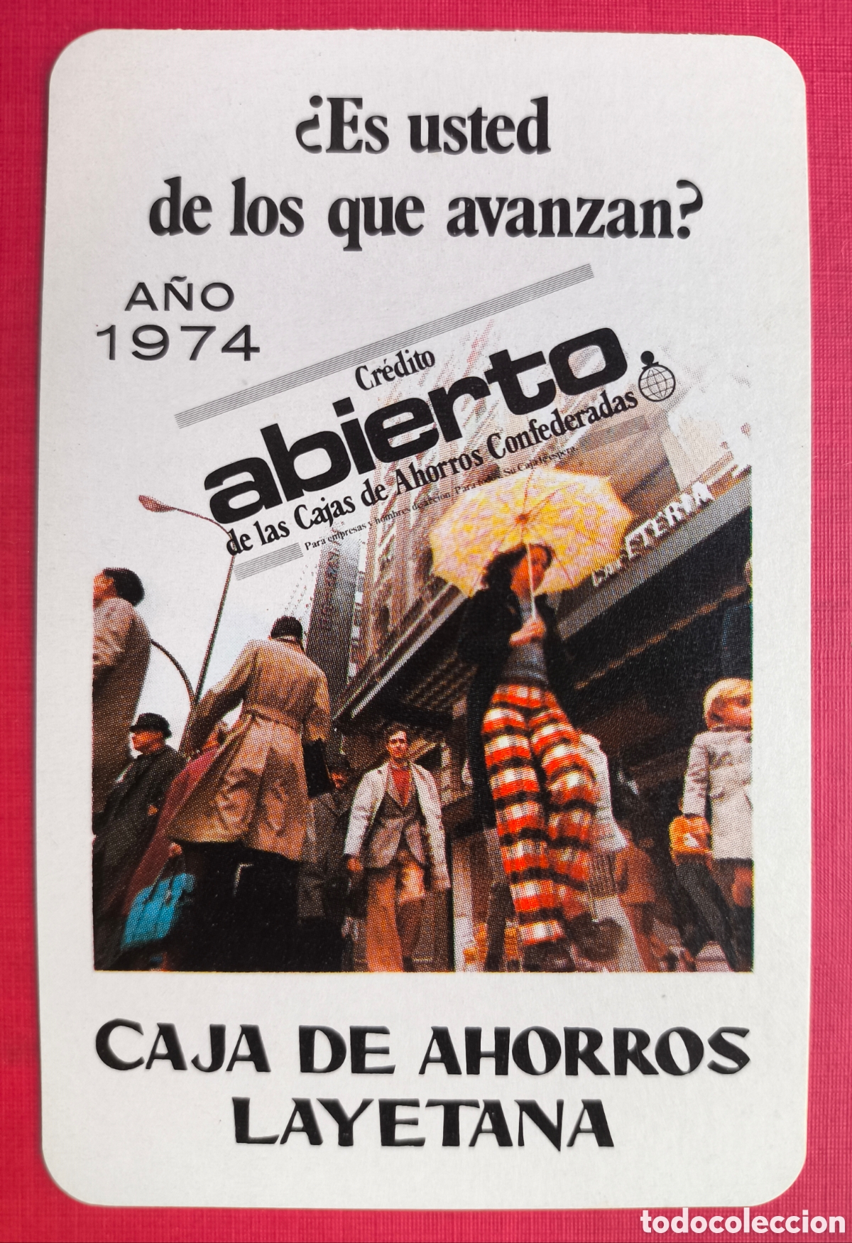Collectables Calendars: FOURNIER CALENDARIO PUBLICIDAD CAJA DE AHORROS LAYETANA 1974