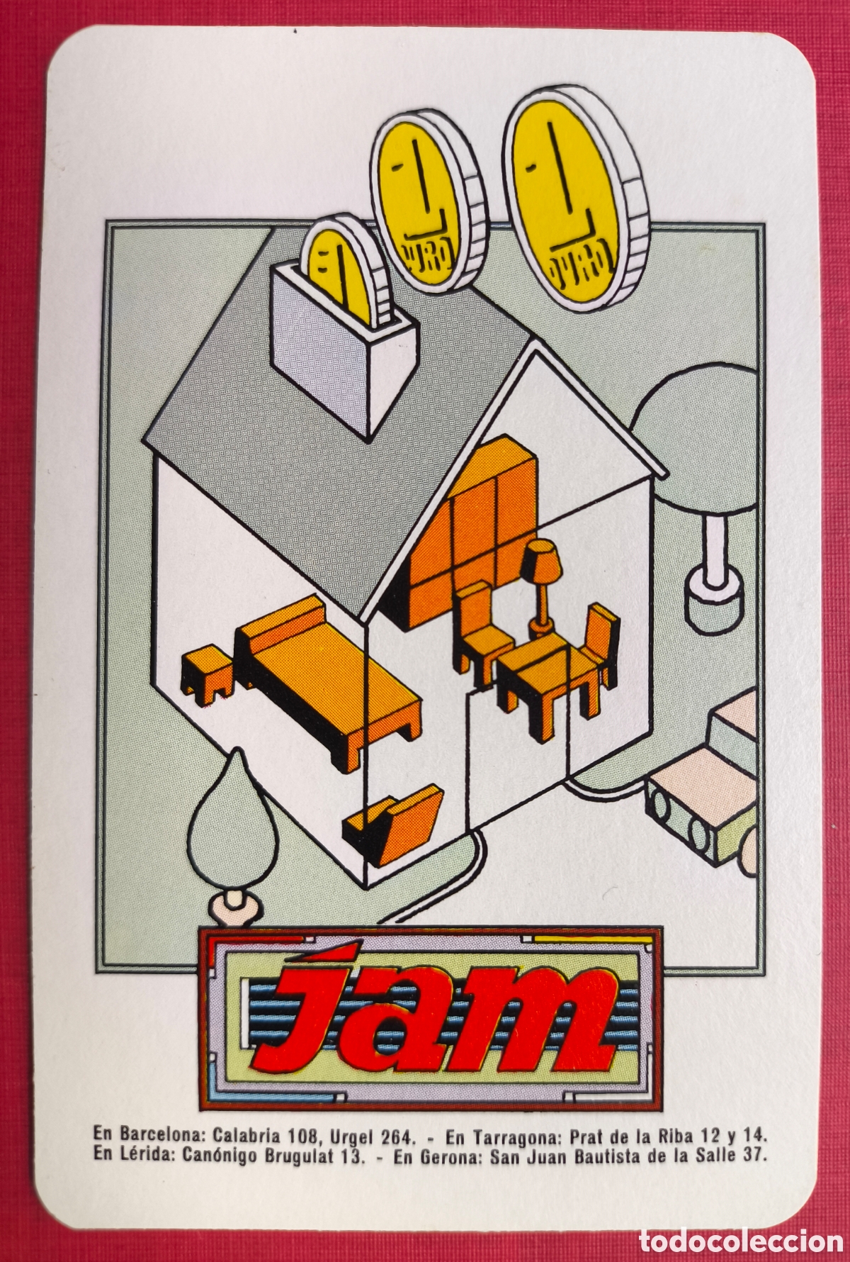 Coleccionismo Calendarios: FOURNIER CALENDARIO PUBLICIDAD JAM BARCELONA 1977