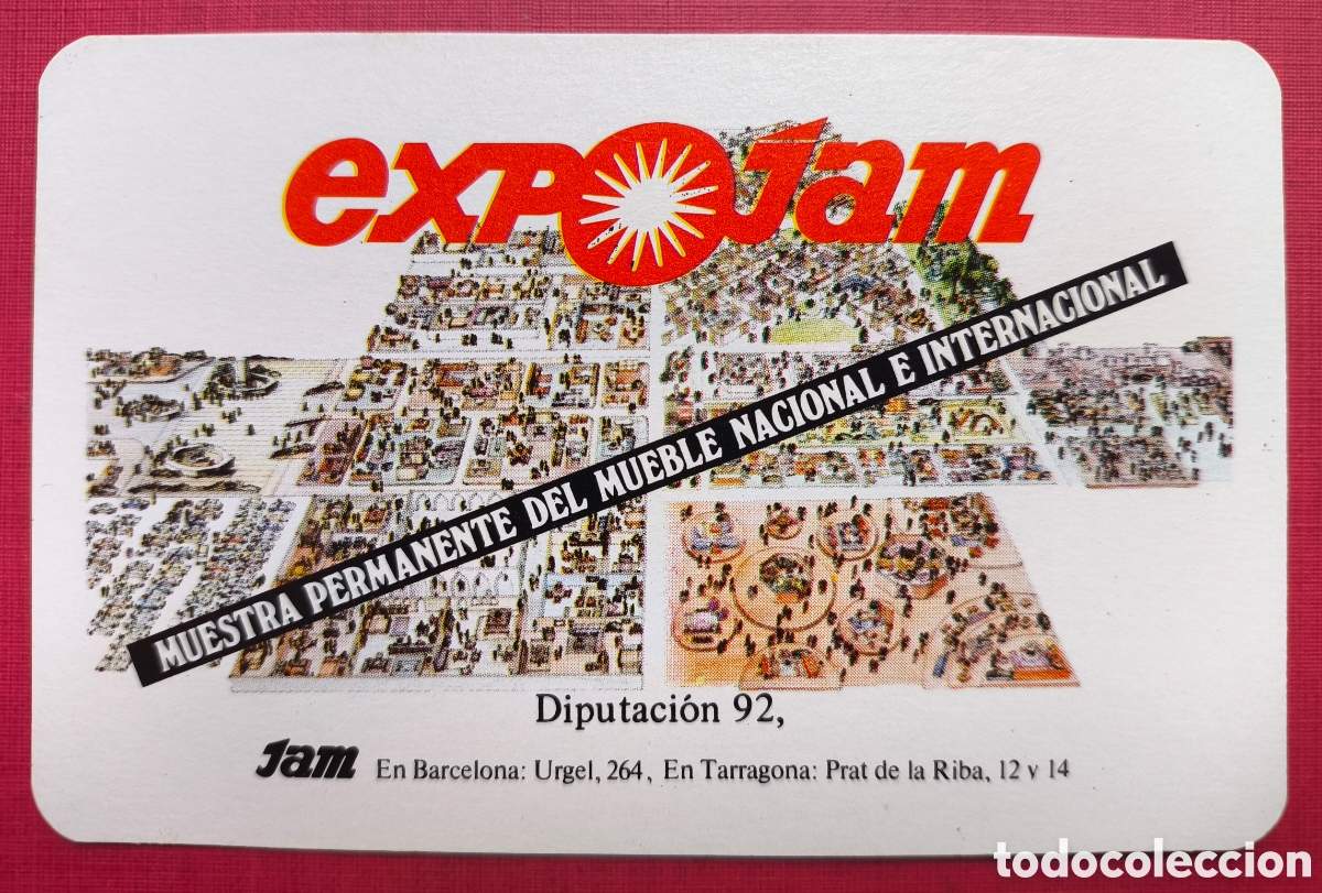 Coleccionismo Calendarios: FOURNIER CALENDARIO PUBLICIDAD EXPO JAM BARCELONA 1979