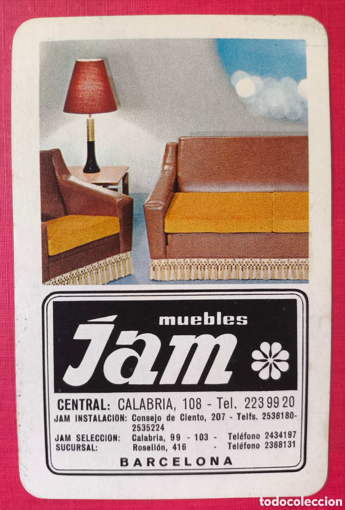 Coleccionismo Calendarios: FOURNIER CALENDARIO PUBLICIDAD MUEBLES JAM 1968