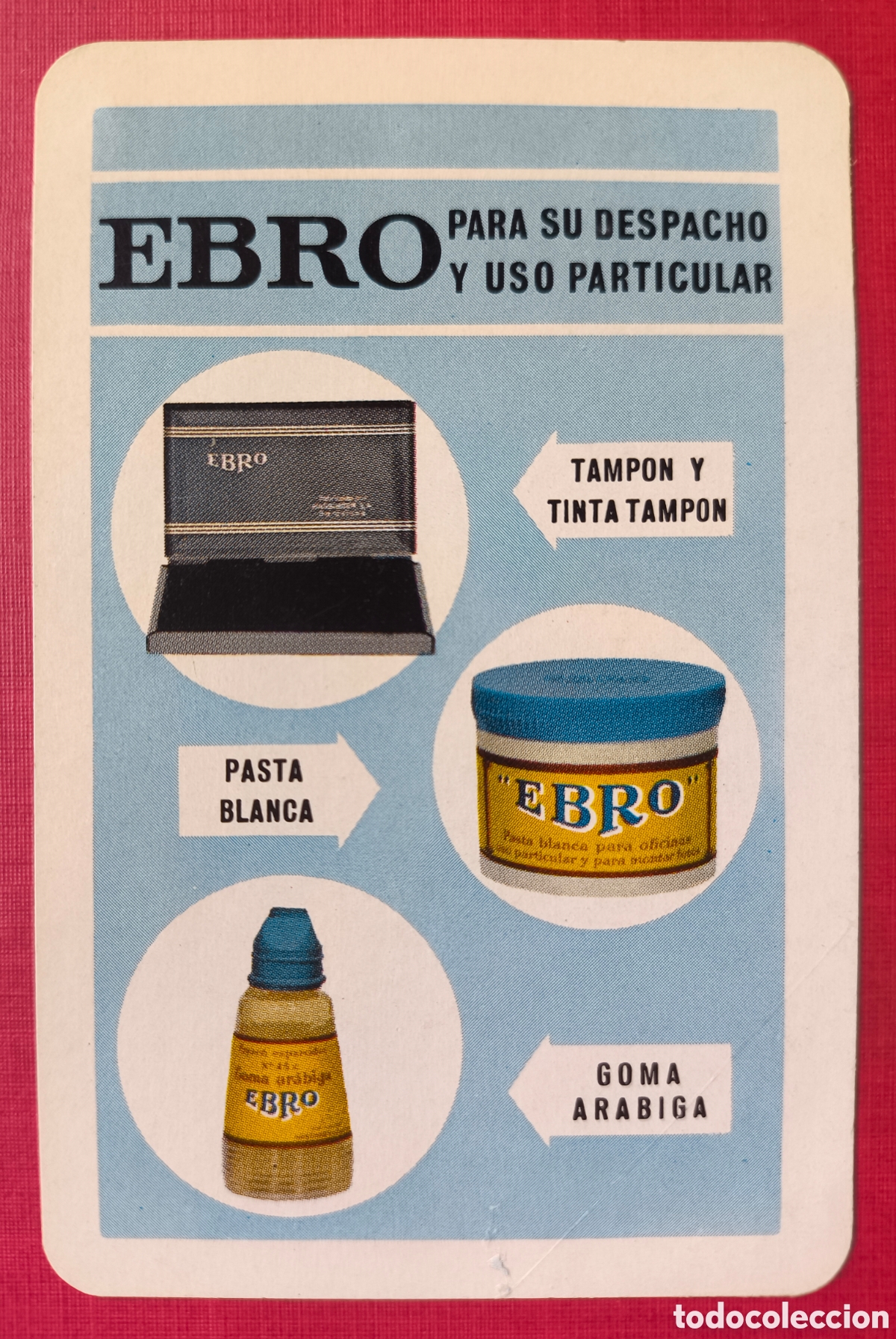 Coleccionismo Calendarios: FOURNIER CALENDARIO PUBLICIDAD EBRO 1969