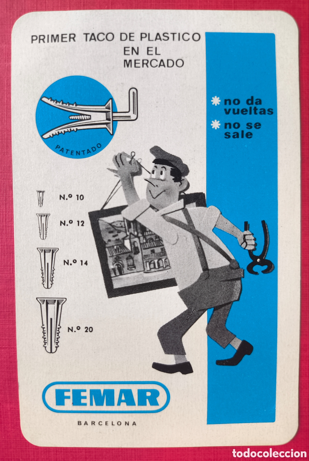 Coleccionismo Calendarios: FOURNIER CALENDARIO PUBLICIDAD FEMAR 1969