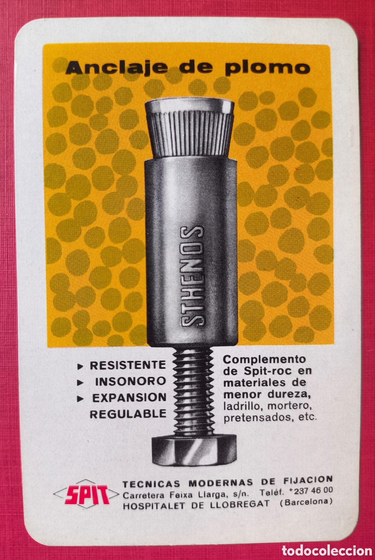 Coleccionismo Calendarios: FOURNIER CALENDARIO PUBLICIDAD SPIT FIJACIONES 1969