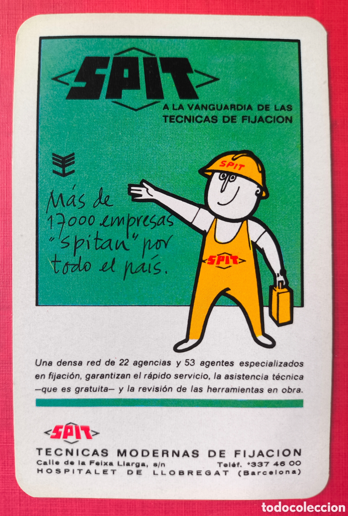 Coleccionismo Calendarios: FOURNIER CALENDARIO PUBLICIDAD SPIT FIJACIONES 1971