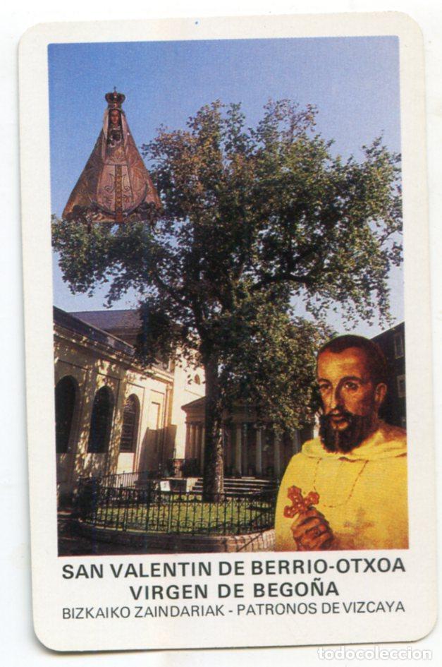 Collezionismo Calendari: Calendario Fournier 1990 San Valent&iacute;n de Berrio-Otxoa Virgen de Bego&ntilde;a, patronos de Vizcaya, Bilbao