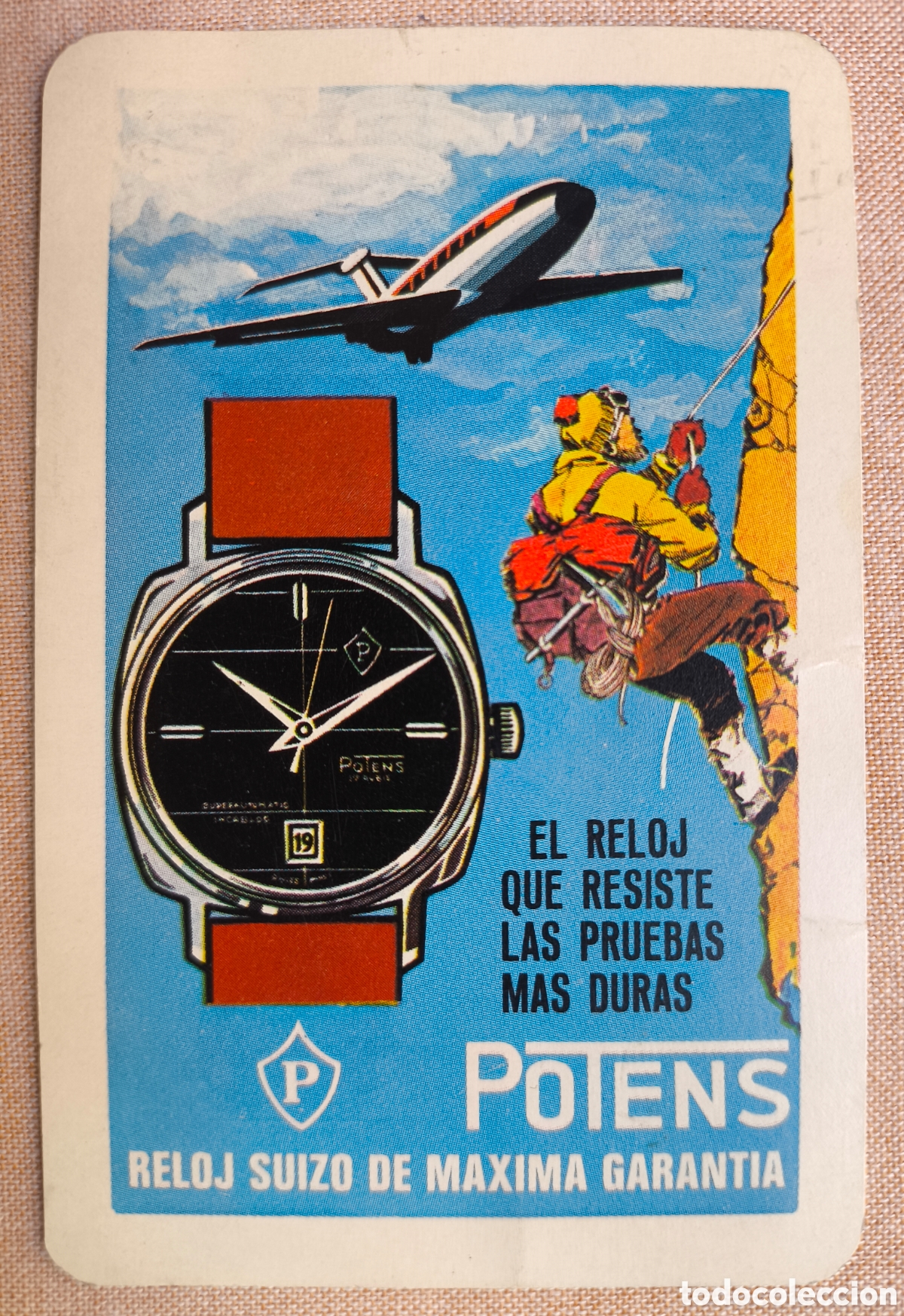 Coleccionismo Calendarios: FOURNIER CALENDARIO PUBLICIDAD RELOJ POTENS 1968