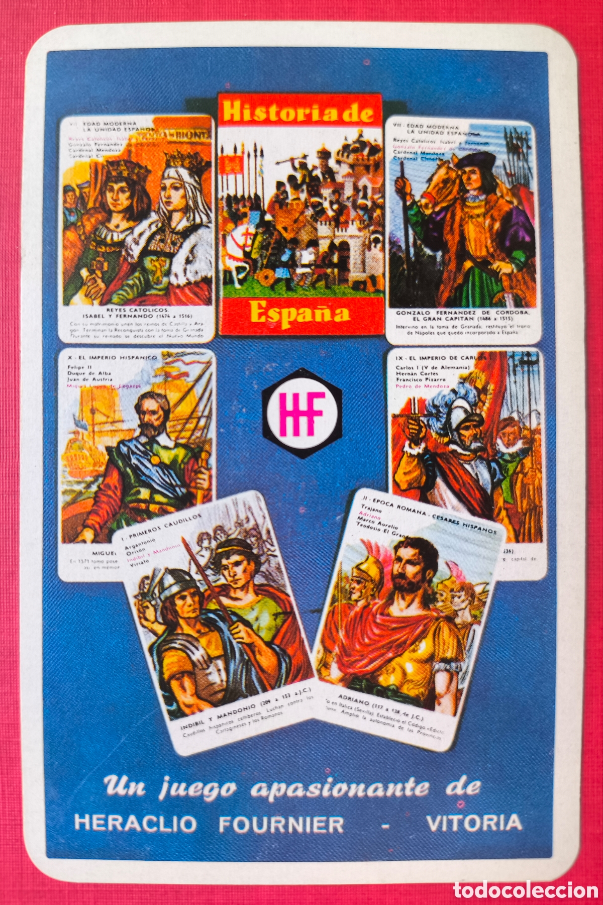 Coleccionismo Calendarios: FOURNIER CALENDARIO PUBLICIDAD BARAJA HISTORIA DE ESPA&Ntilde;A 1969