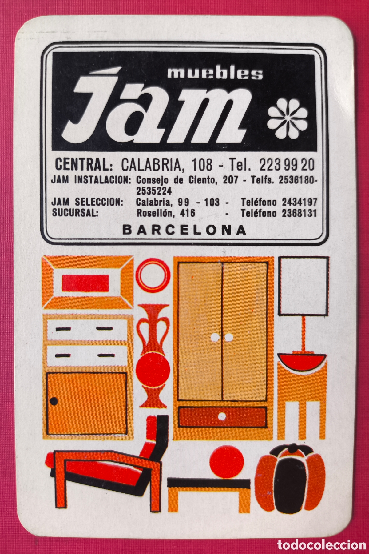 Coleccionismo Calendarios: FOURNIER CALENDARIO PUBLICIDAD MUEBLES JAM 1967