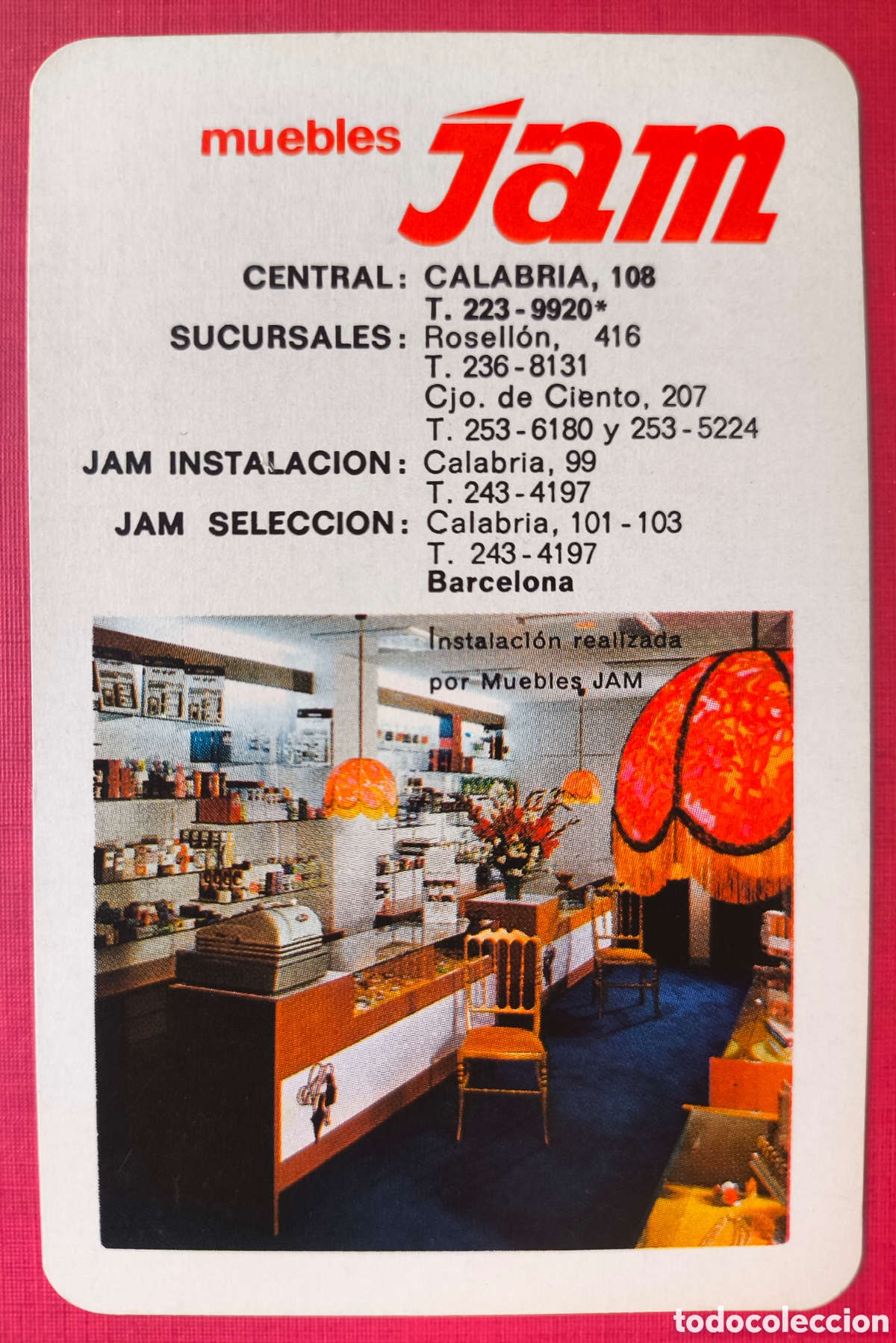 Coleccionismo Calendarios: FOURNIER CALENDARIO PUBLICIDAD MUEBLES JAM 1971