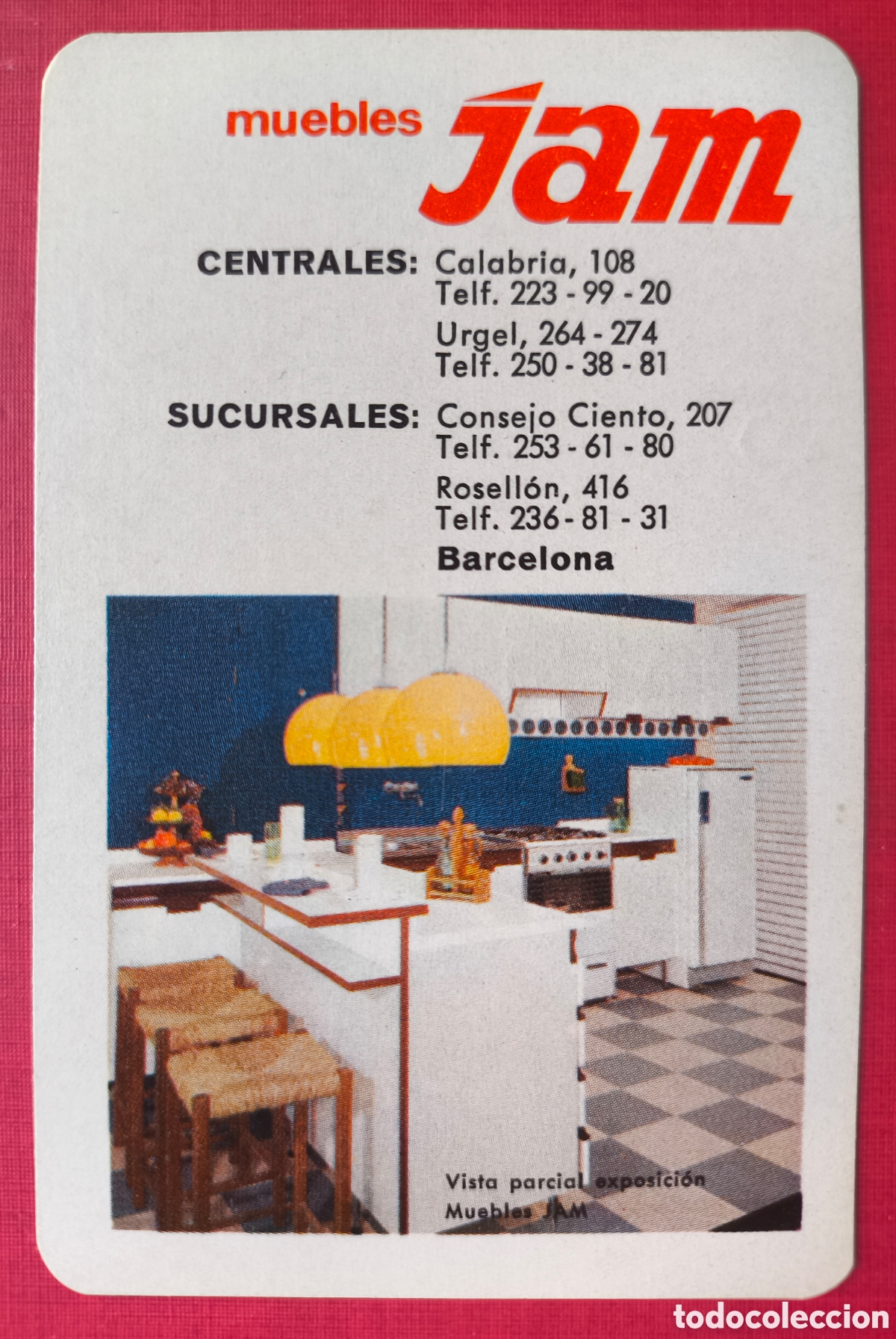 Coleccionismo Calendarios: FOURNIER CALENDARIO PUBLICIDAD MUEBLES JAM 1971