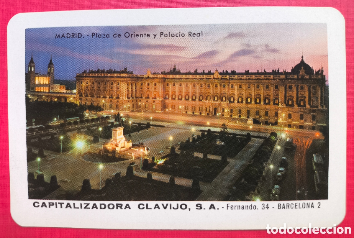 Coleccionismo Calendarios: FOURNIER CALENDARIO PUBLICIDAD CAPITALIZADORA CLAVIJO 1970