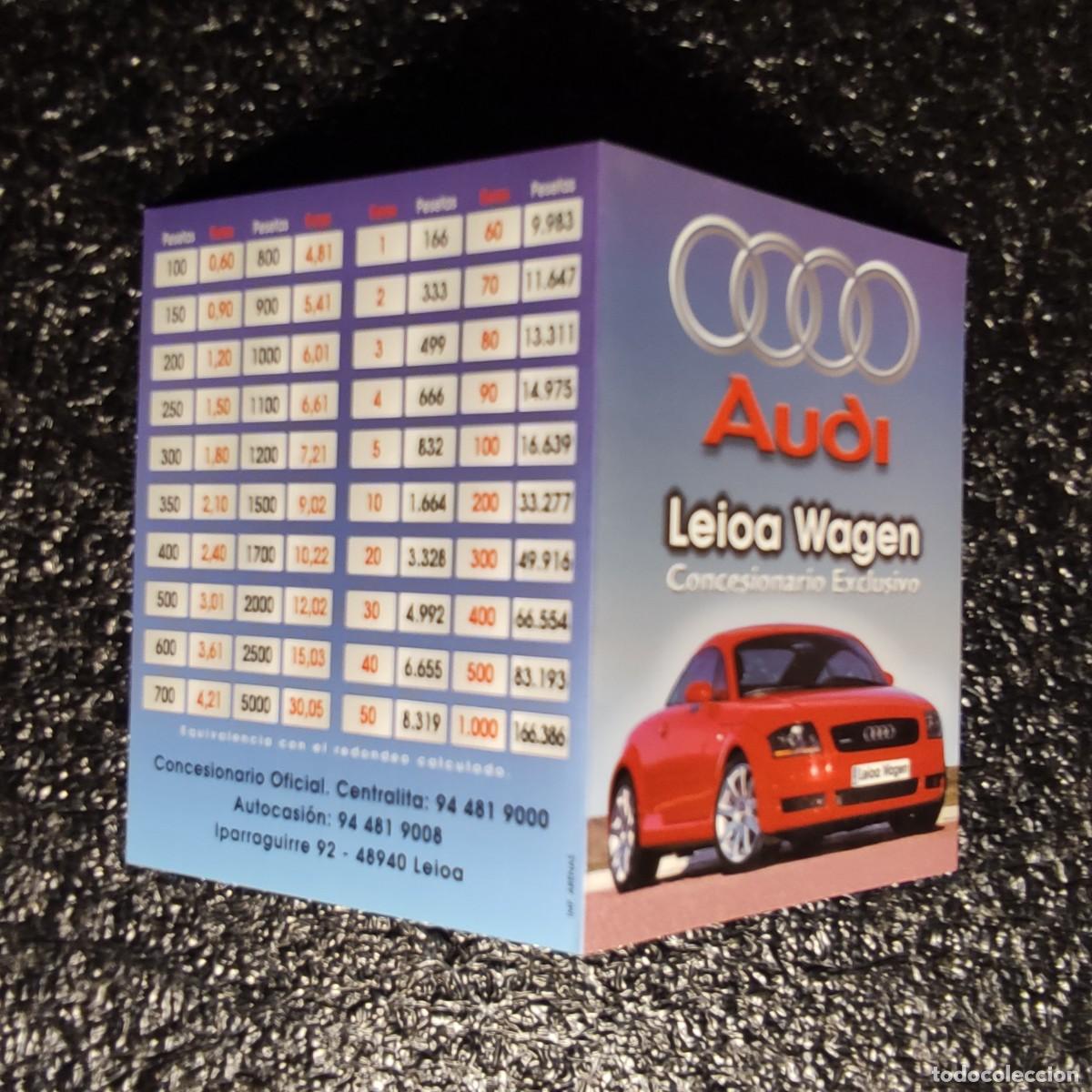 Coleccionismo Calendarios: CALENDARIO COCHES . Audi TT ** CONCESIONARIO LEIOA AUDI WAGEN 2002 * DOBLE * T1