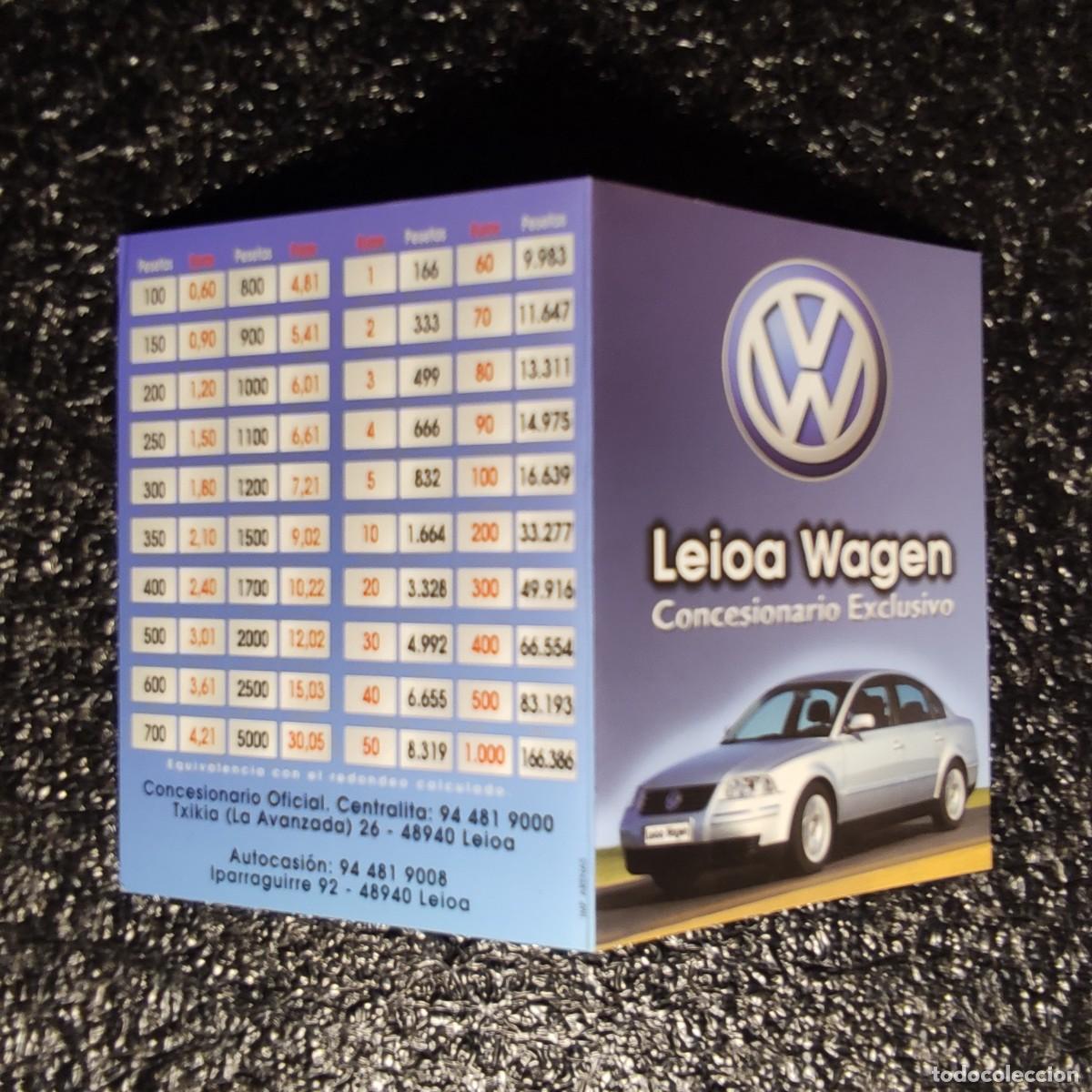 Coleccionismo Calendarios: CALENDARIO COCHES . Volkswagen Passat B5 ** CONCESIONARIO LEIOA AUDI WAGEN 2002 * DOBLE * T1
