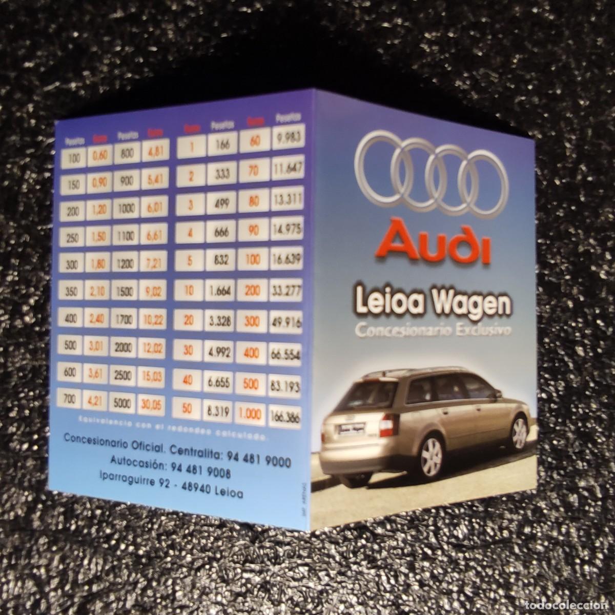 Coleccionismo Calendarios: CALENDARIO COCHES . Audi A4 Avant ** CONCESIONARIO LEIOA AUDI WAGEN 2002 * DOBLE * T1
