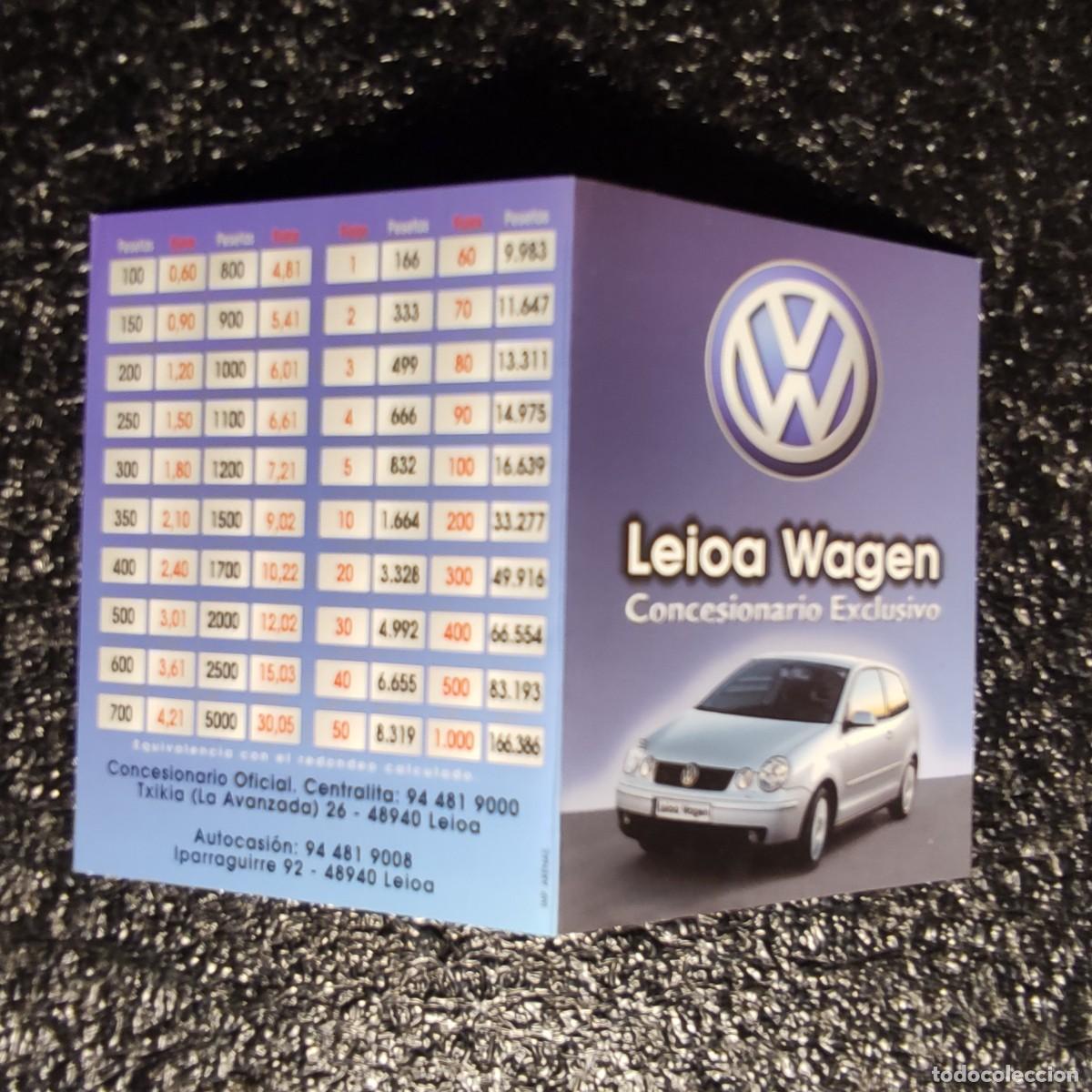 Coleccionismo Calendarios: CALENDARIO COCHES . Volkswagen Polo ** CONCESIONARIO LEIOA AUDI WAGEN 2002 * DOBLE * T1