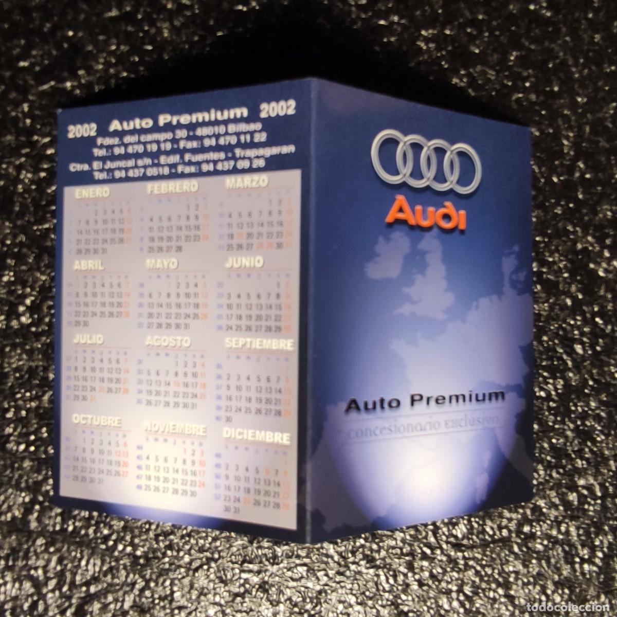 Coleccionismo Calendarios: CALENDARIO EUROS CONVERSOR . COCHES . AUTO PREMIUM ** LEIOA AUDI 2002 * DOBLE * T1