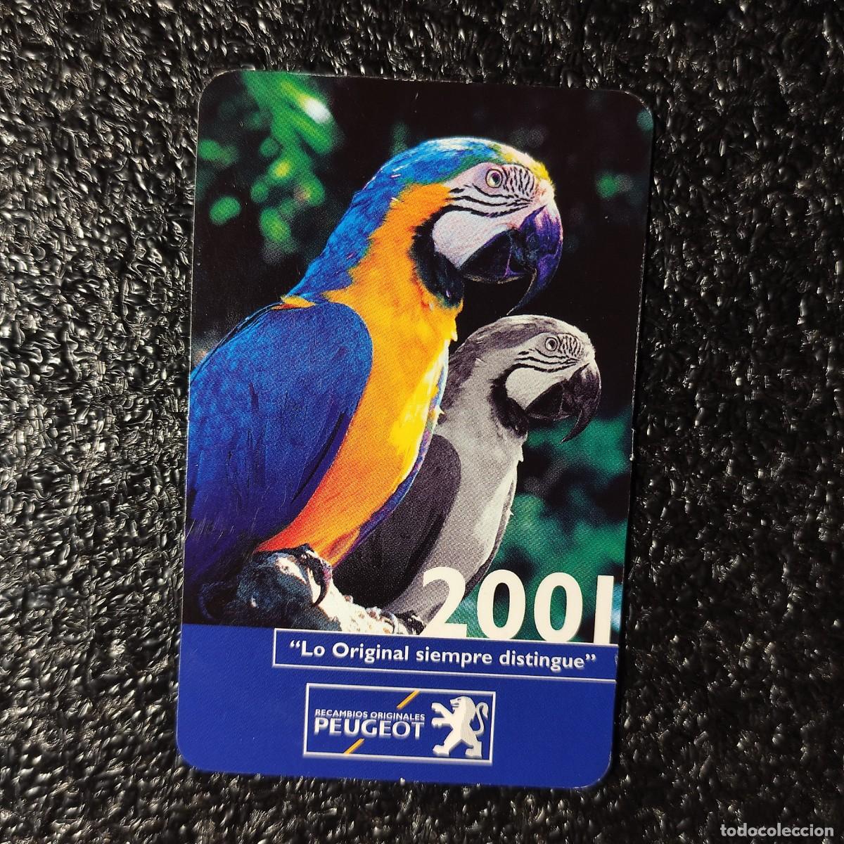 Coleccionismo Calendarios: CALENDARIO COCHES . AVES . PEUGEOT 2001 ** T1