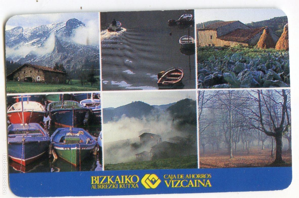 Coleccionismo calendarios: Calendario Fournier 1989 Caja de Ahorros Vizca&iacute;na