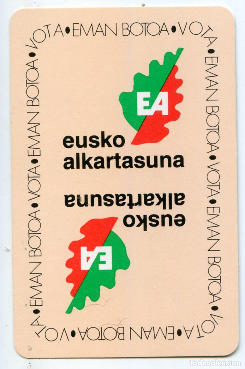 Coleccionismo calendarios: Calendario Fournier 1990 EA Vota Eusko Alkartasuna