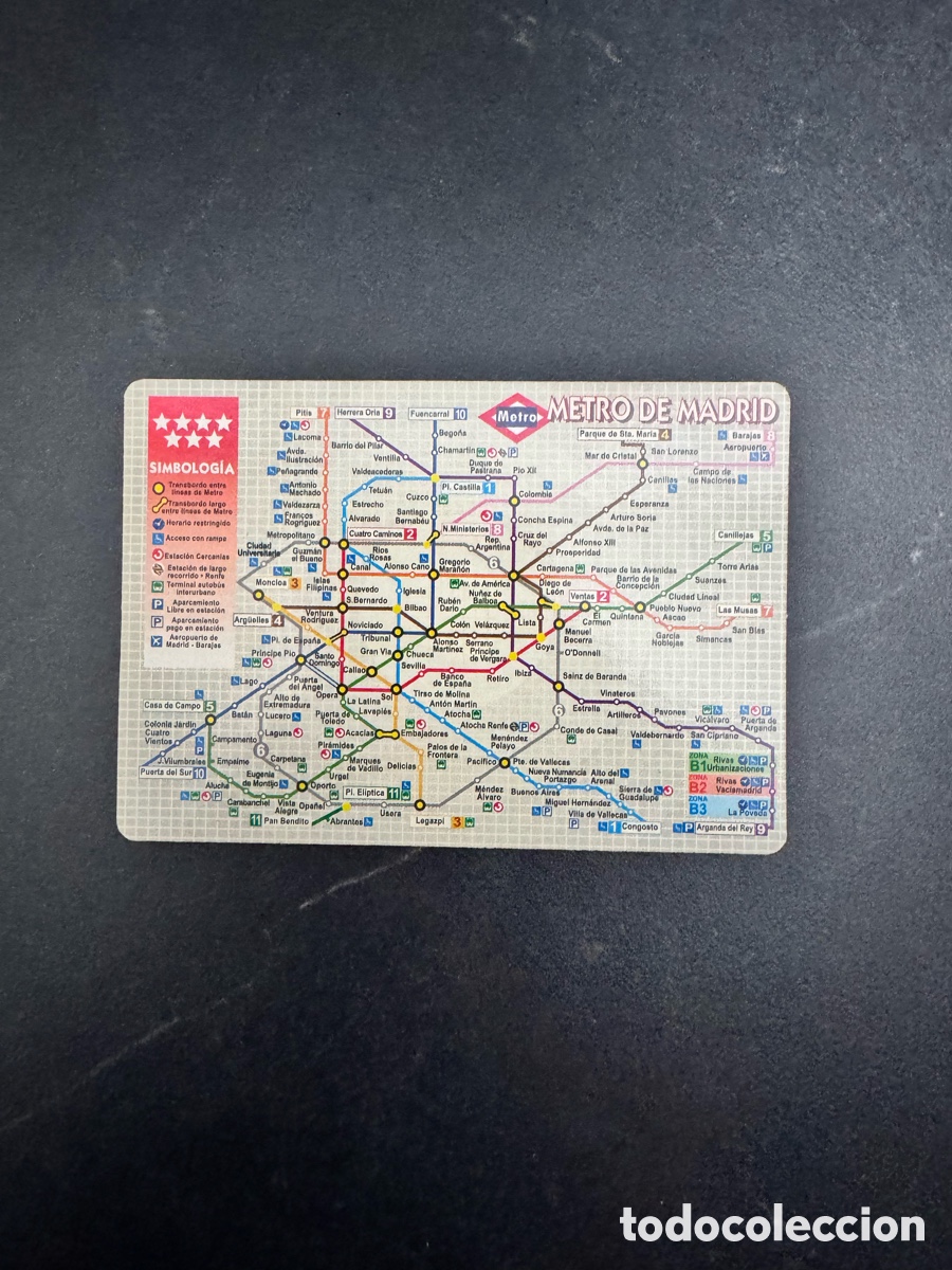 Coleccionismo calendarios: Calendario mapa metro de Madrid 2006 - Foto 1