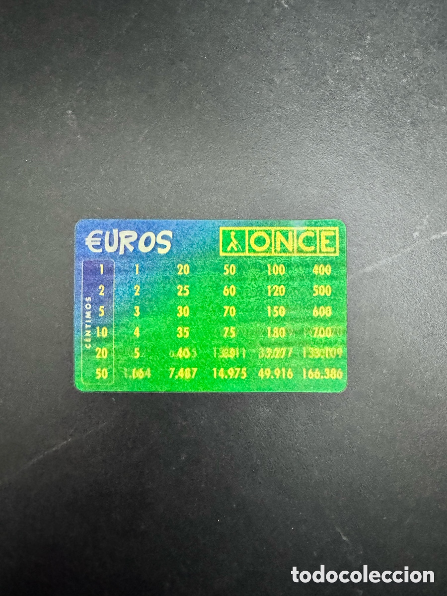 Coleccionismo Calendarios: Calendario la once cambio euros 2002
