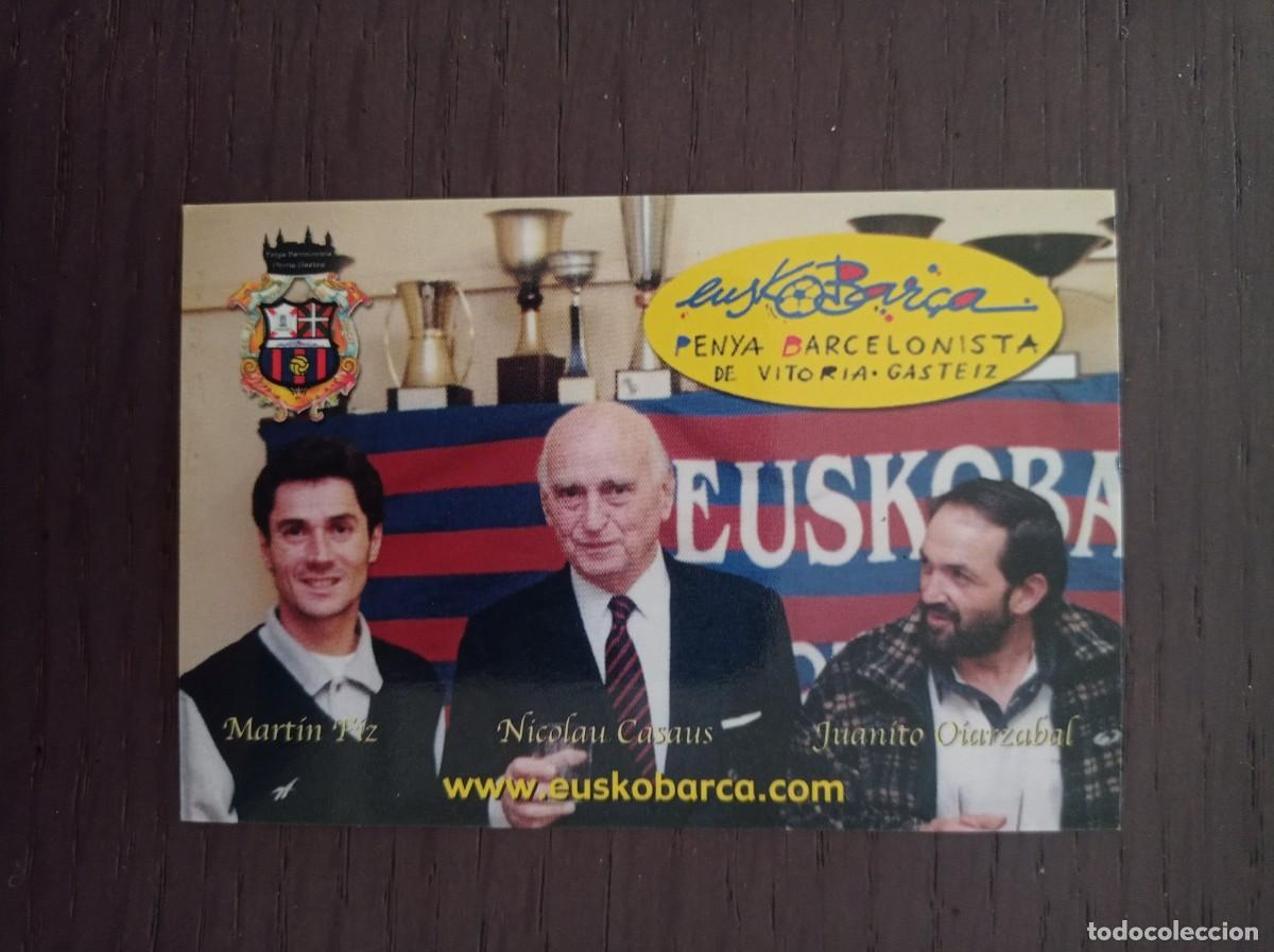 Collectionnisme Calendriers: CALENDARIO PUBLICITARIO. F&Uacute;TBOL CLUB BARCELONA. PE&Ntilde;A BARCELONISTA DE VITORIA. EUSKOBAR&Ccedil;A. A&Ntilde;O 2003
